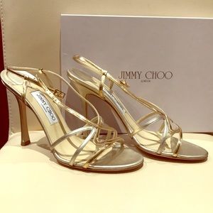 Gold Jimmy Choo heels